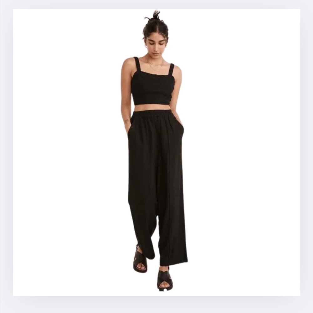 Madewell Breezewoven Matching Set: Pull-On High-Rise Straight Pants + Top - Picture 3 of 10
